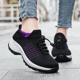 Chaussures Orthopédiques Stretch à Coussinets - Noir Violet