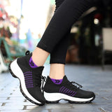 Chaussures Orthopédiques Stretch à Coussinets - Noir Violet