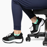 Chaussures Orthopédiques Stretch à Coussinets - Noir Bleu Ciel