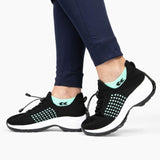 Chaussures Orthopédiques Stretch à Coussinets - Noir Bleu Ciel