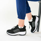 Chaussures Orthopédiques Stretch à Coussinets - Noir Blanc