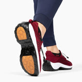 Chaussures Orthopédiques Stretch à Coussinets - Rouge