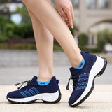 Chaussures Orthopédiques Stretch à Coussinets - Blanc Bleu