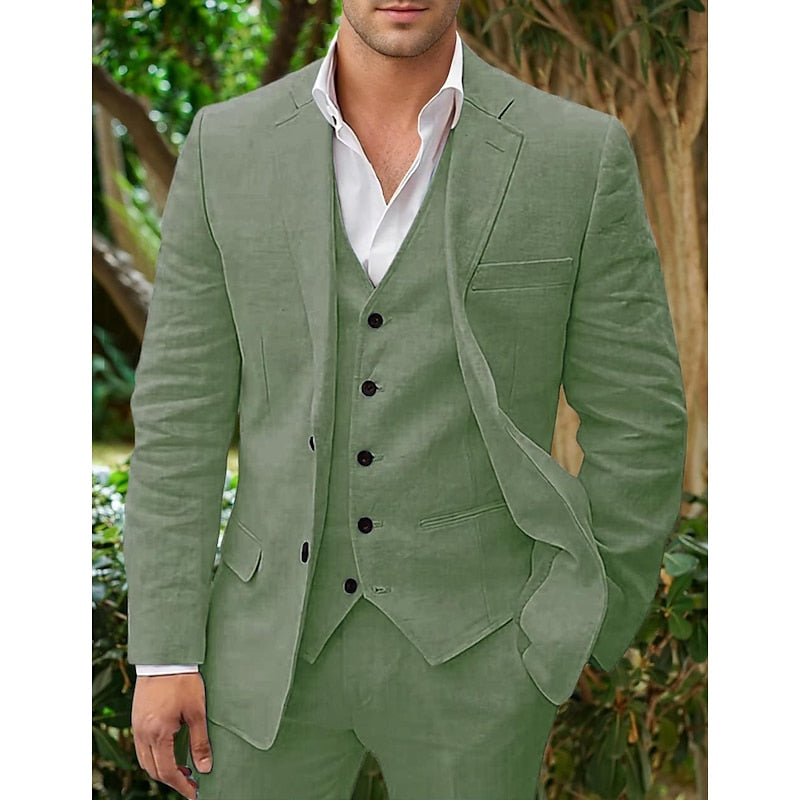 Herren 3-teiliges Set | Blazer, Weste & Hose | Eleganter Anzug für stilbewusste Männer