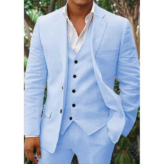 Herren 3-teiliges Set | Blazer, Weste & Hose | Eleganter Anzug für stilbewusste Männer