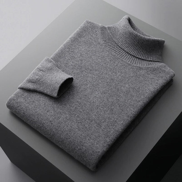 Herren Rollkragenpullover | Eleganter Weicher Langarm Pullover | Warm & Bequem für Kalte Tage