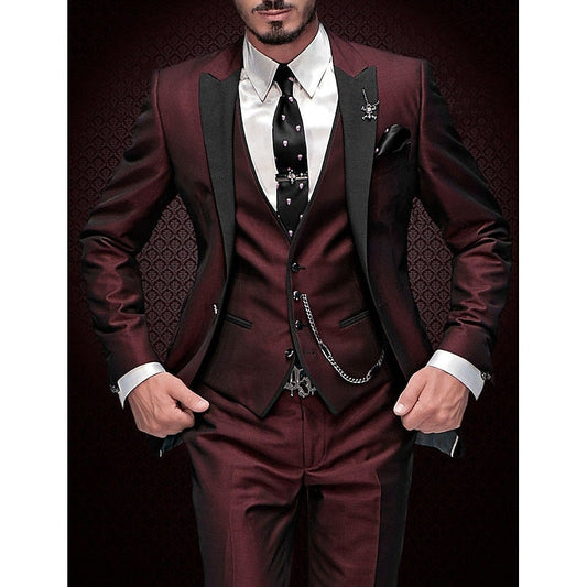 Herren 3-teiliges Set | Blazer, Weste & Hose | Eleganter Anzug für stilvolles Outfit